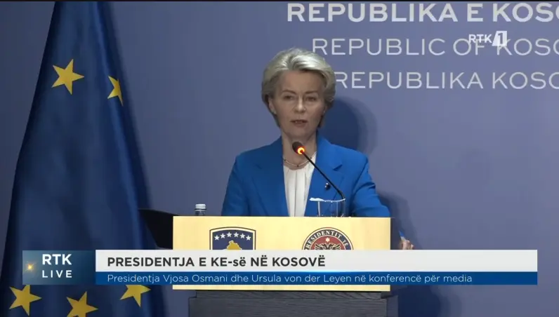 Takimi von der Leyen-Osmani: Konferenca e përbashkët për shtyp.