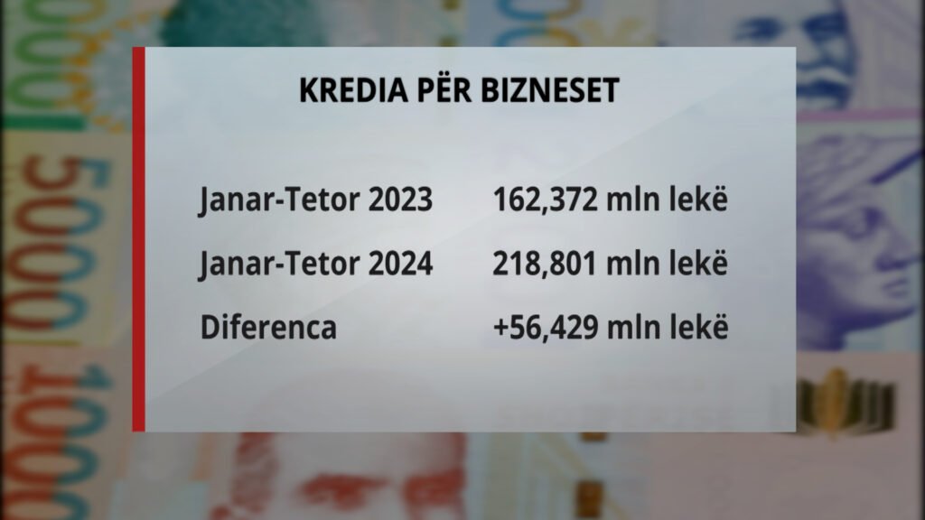 Kreditimi për ekonominë në Shqipëri: Bizneset marrin huara rekorde gjatë 2024