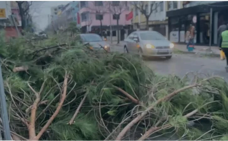 Reshjet dhe era e fortë paralizojnë Lezhën, mijëra familje në errësirë