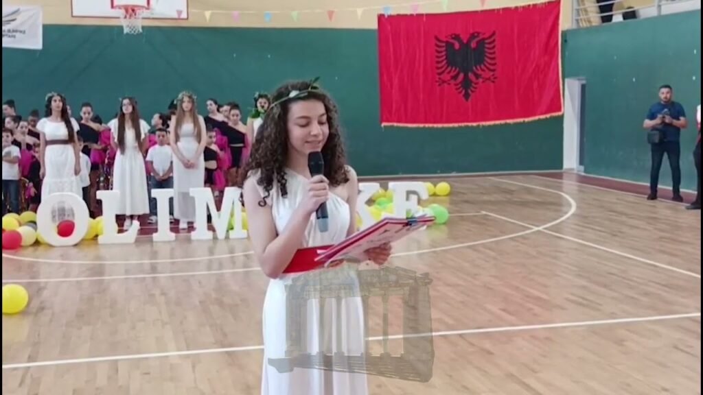 Aktivitet Sportiv në nder të Ditës Olimpike në shkollën Foto Puka në qytetin Lushnje