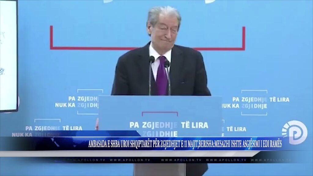 AMBASADA E SHBA UROI SHQIPTARËT PËR ZGJEDHJET, BERISHA: MESAZHI ISHTE ASGJËSIMI I EDI RAMËS AMBASADA E SHBA UROI SHQIPTARËT PËR ZGJEDHJET, BERISHA: MESAZHI ISHTE ASGJËSIMI I EDI RAMËS