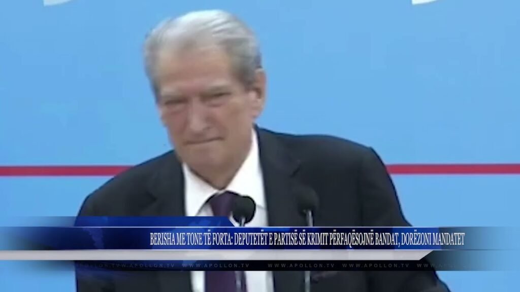 BERISHA ME TONE TË FORTA DEPUTETËT E PARTISË SË KRIMIT PËRFAQËSOJNË BANDAT, DORËZONI MANDATET BERISHA ME TONE TË FORTA DEPUTETËT E PARTISË SË KRIMIT PËRFAQËSOJNË BANDAT, DORËZONI MANDATET