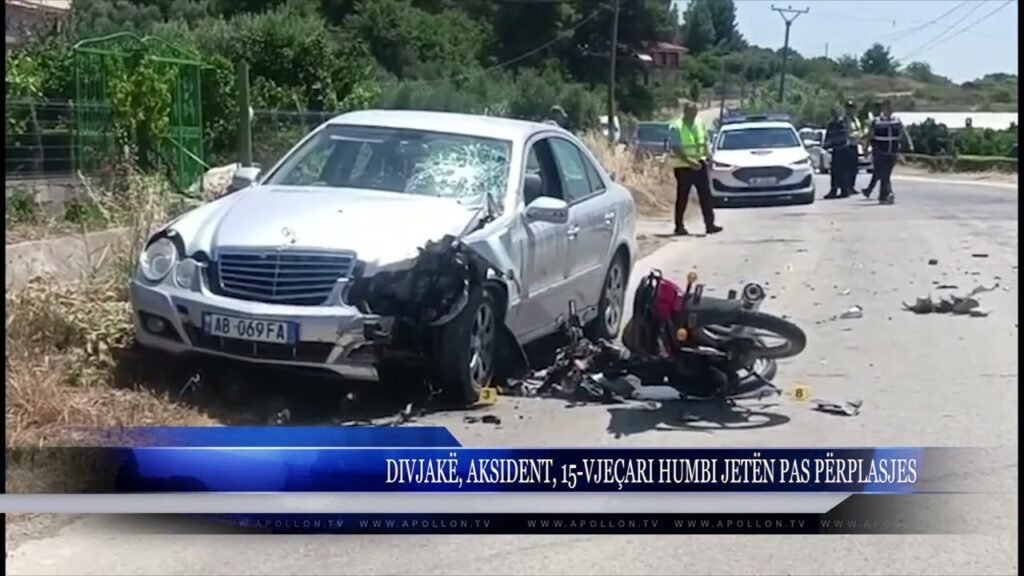 DIVJAKË, AKSIDENT, 15 VJEÇARI HUMBI JETËN PAS PËRPLASJES DIVJAKË, AKSIDENT, 15 VJEÇARI HUMBI JETËN PAS PËRPLASJES
