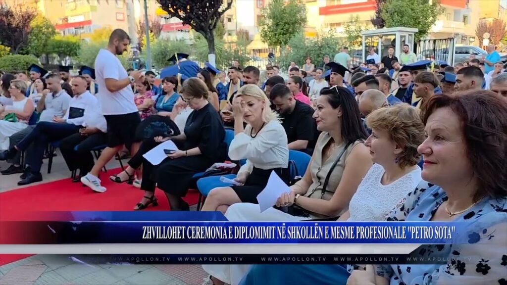 ZHVILLOHET CEREMONIA E DIPLOMIMIT NË SHKOLLËN E MESME PROFESIONALE ”PETRO SOTA” ZHVILLOHET CEREMONIA E DIPLOMIMIT NË SHKOLLËN E MESME PROFESIONALE ”PETRO SOTA”