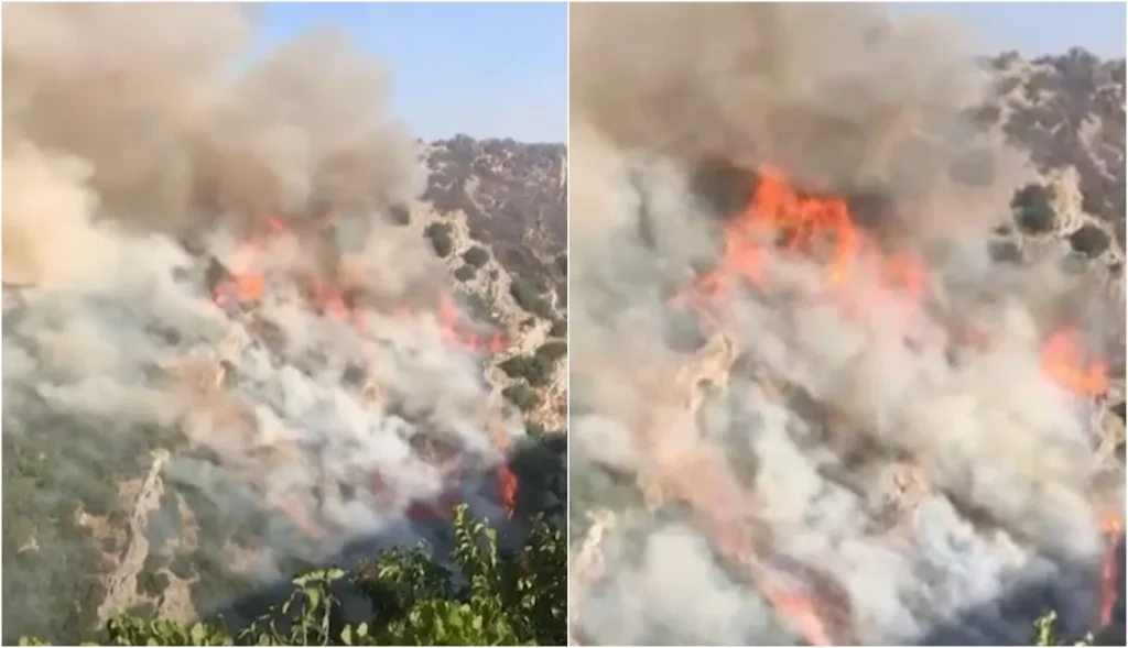 Zjarr masiv shkrumbon banesa në Delvinë, autoritetet në alarm