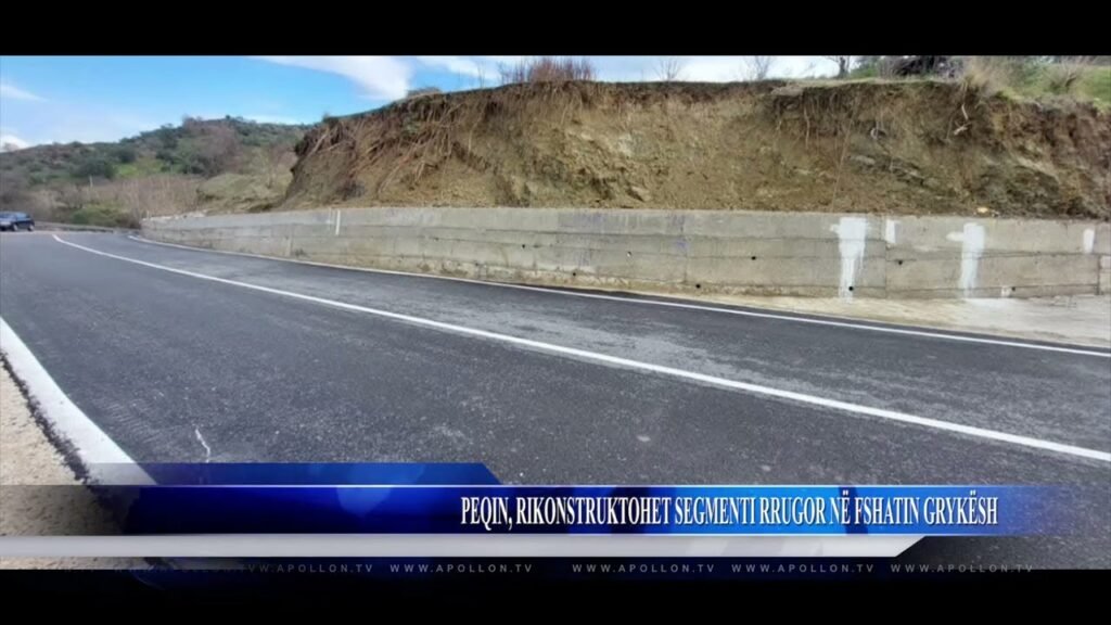 PEQIN, RIKONSTRUKTOHET SEGMENTI RRUGOR NË FSHATIN GRYKËSH
