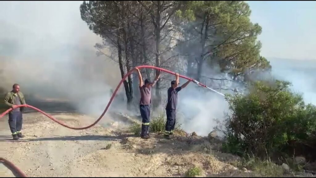 Vazhdojne aktive zjarret ne Belishove, Mallakaster Vazhdojne aktive zjarret ne Belishove, Mallakaster