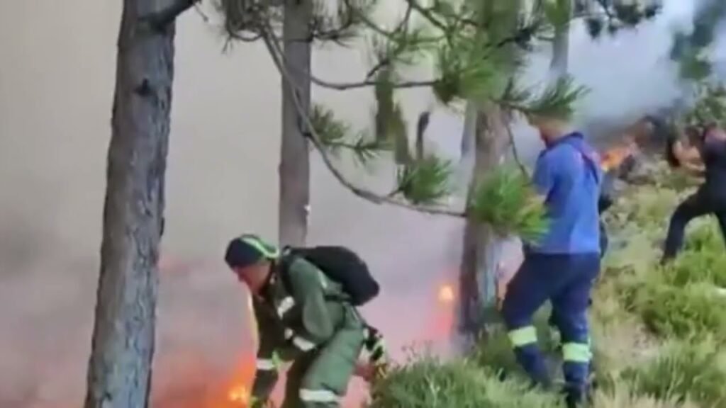 Vijon prej dy ditësh zjarri në malin e fshatit Dukat, digjet sipërfaqe e konsiderueshme Vijon prej dy ditësh zjarri në malin e fshatit Dukat, digjet sipërfaqe e konsiderueshme