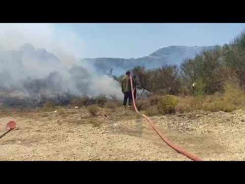 Zjarri përparon në Belishovë, ndërsa Drenova dhe Gorishova janë nën kontroll Zjarri përparon në Belishovë, ndërsa Drenova dhe Gorishova janë nën kontroll