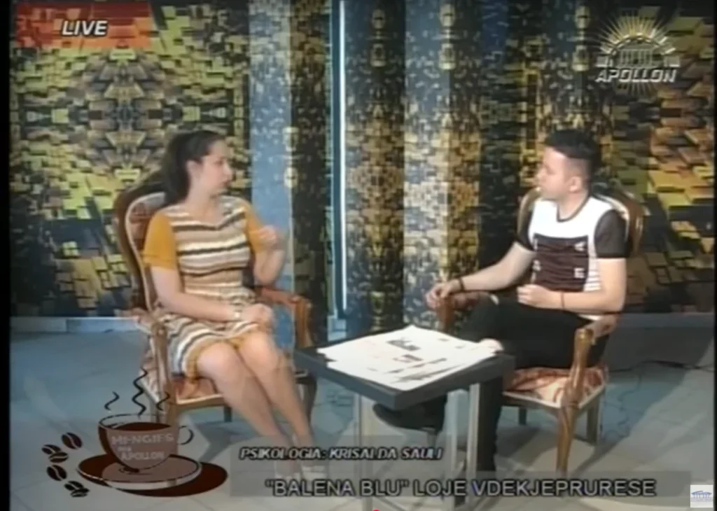 Fenomeni “Balena Blu” në emisionin Mëngjes në TV Apollon, nga Redi Myftari e ftuar Krisalda Sauli   (arkivë)