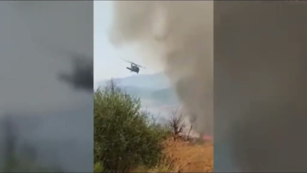 Flakët dalin jashtë kontrollit në Finiq, nën monitorim Parku Natyror “Syri i Kaltër”