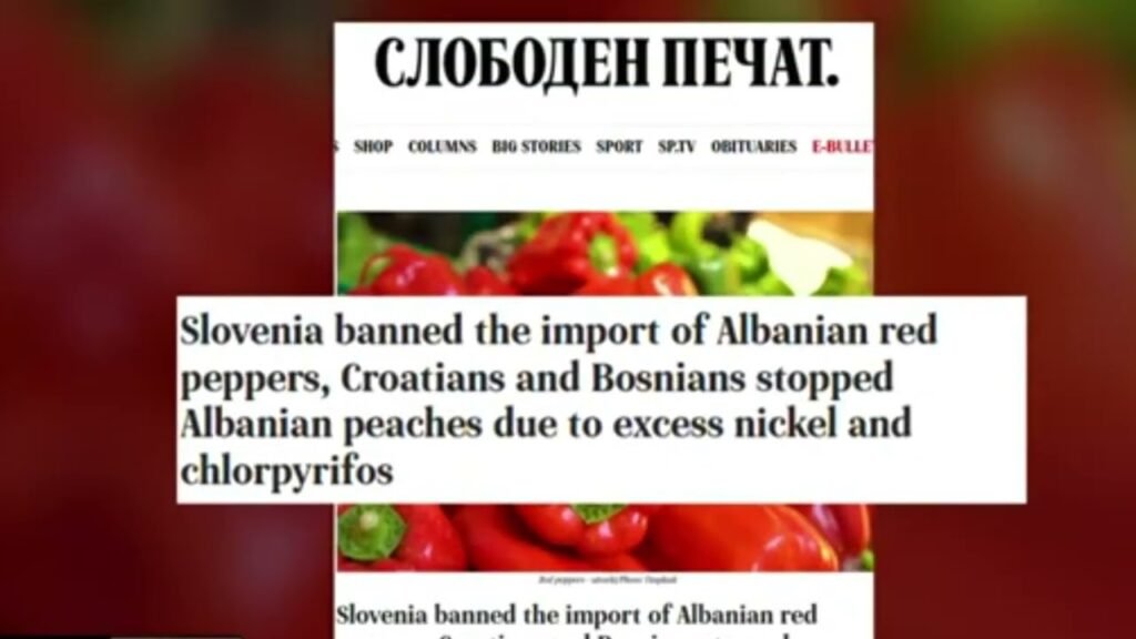 Edhe speci shqiptar me pesticide, bllokohet nga Sllovenia Edhe speci shqiptar me pesticide, bllokohet nga Sllovenia