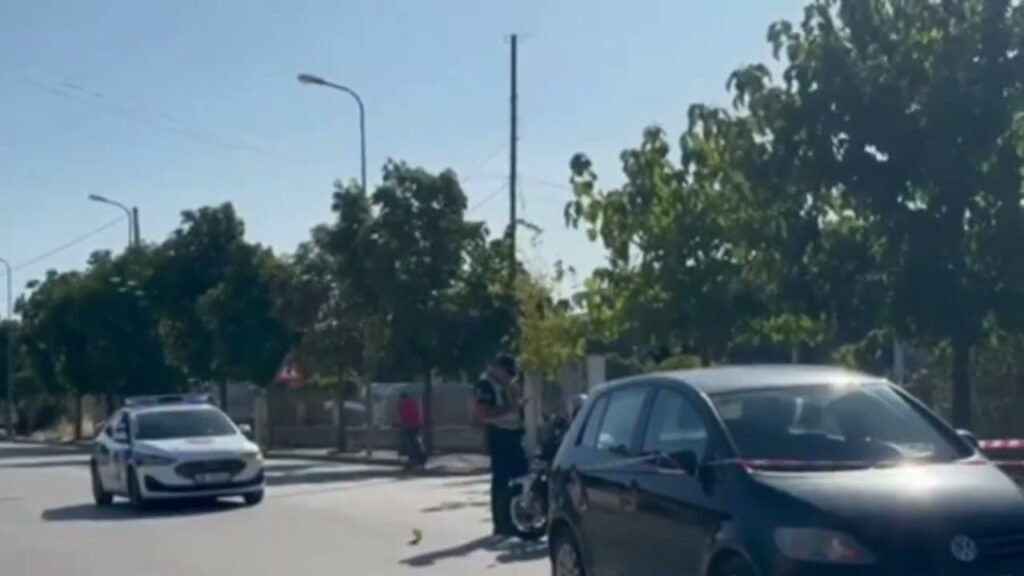 Një aksident ka ndodhur këtë të martë në Unazën e qytetit të Korçës