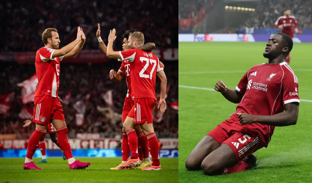 Goleada spektakolare në Ligën e Kampioneve: dominim i Bajernit, Çelsit dhe Liverpulit Goleada spektakolare në Ligën e Kampioneve: dominim i Bajernit, Çelsit dhe Liverpulit