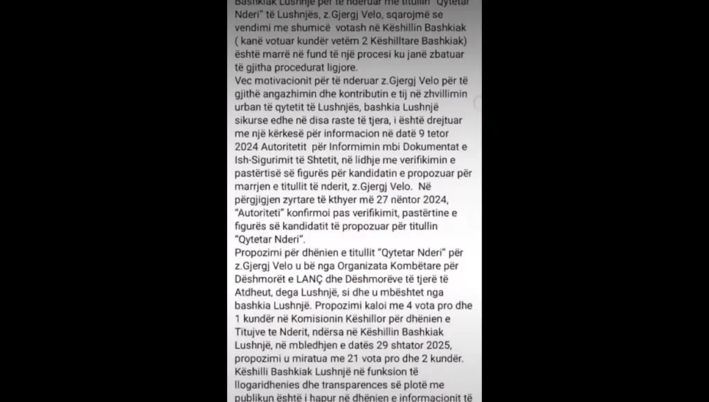 Deklaratë për Shtyp – Këshilli Bashkiak Lushnjë! Deklaratë për Shtyp – Këshilli Bashkiak Lushnjë!