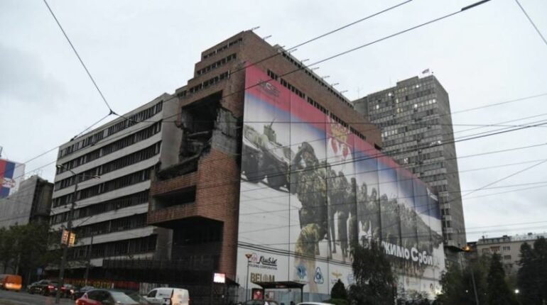 Shembja e godinës ushtarake në Beograd