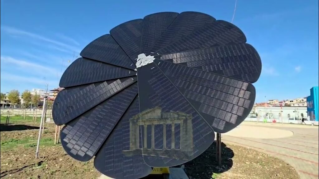 Smart flowers ndjekin diellin në parkun e Roskovecit