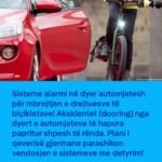 Kur dera e makinës hapet befas, drejtuesi i biçikletës pas saj nuk ka zgjidhje tjetër veç të kthehet shpejt ose të frenojë fort.