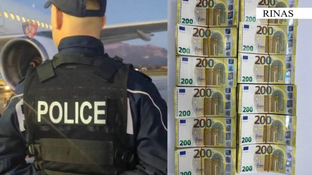 Tentoi të hynte në Shqipëri me 240 mijë euro të padeklaruara, e pëson 36-vjeçari në Rinas Tentoi të hynte në Shqipëri me 240 mijë euro të padeklaruara, e pëson 36-vjeçari në Rinas