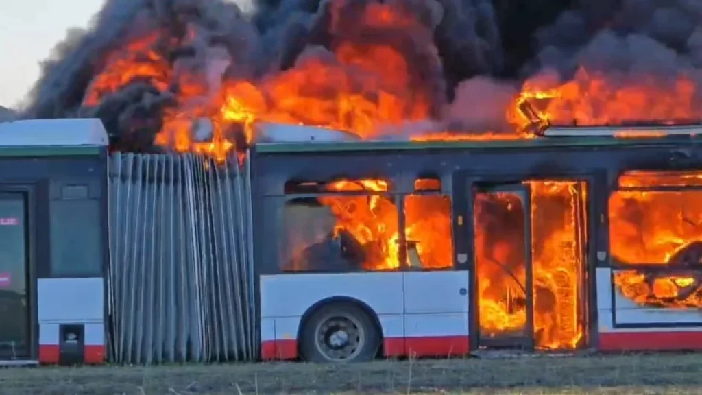 Djegia e 8 autobusëve në Durrës ishte aksidentale, shkak një defekt elektrik