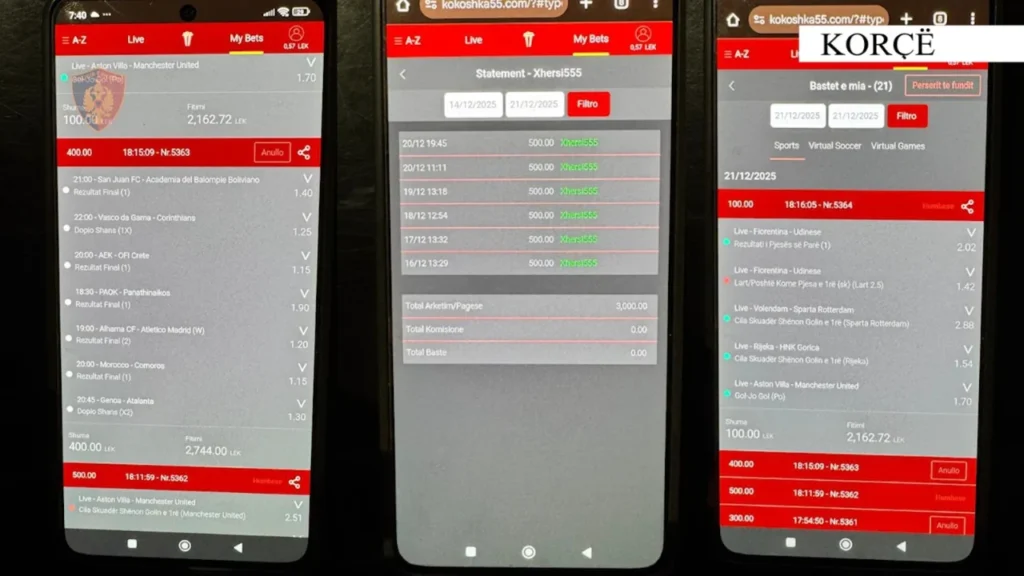 Korçë, tre persona procedohen penalisht për lojëra fati të paligjshme