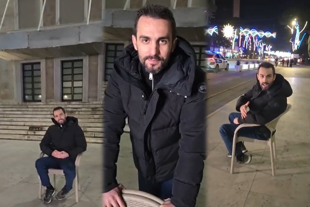 Lapaj nis protestë të pazakontë para Kryeministrisë: “Jam këtu si qytetar, jo si parti”