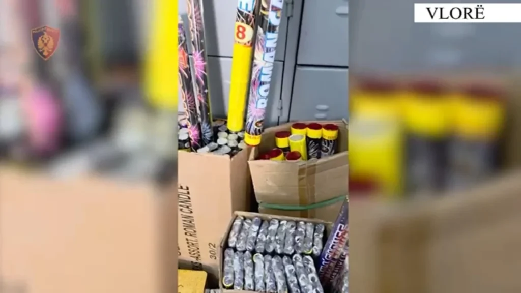 Kontrolle për fundvitin në Vlorë, sekuestrohen 691 fishekzjarrë, nën hetim pronarja e dyqanit