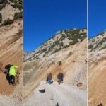 Të izoluar prej ditësh nga rrëshqitja e malit, banorët e Bashajt dhe Vermikut hapin rrugën me forcat e tyre