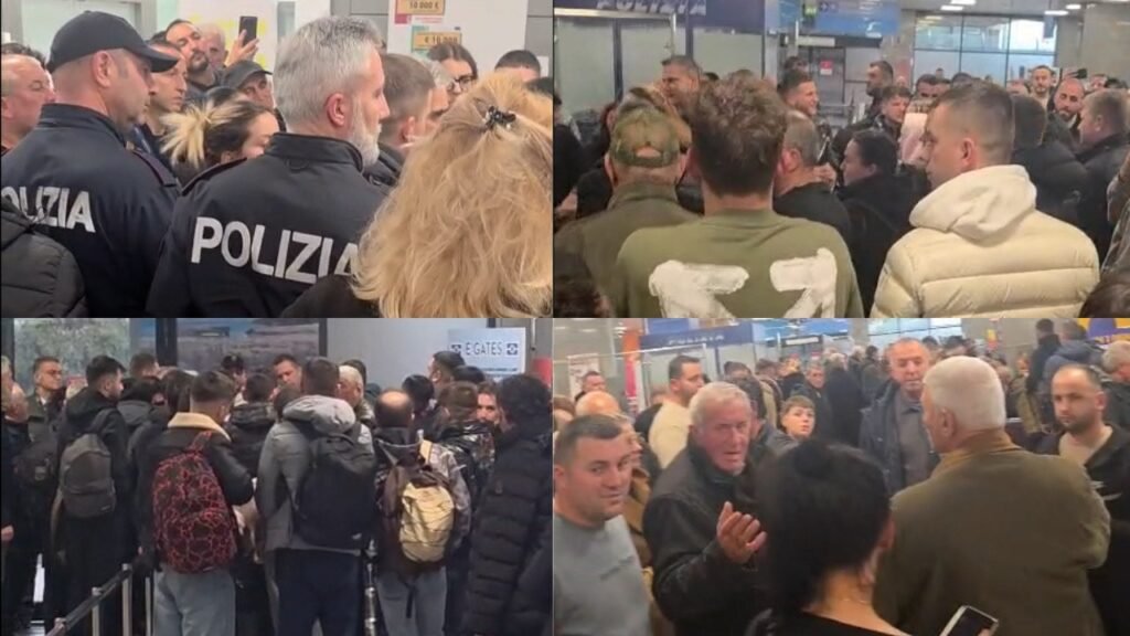 Udhëtarë shqiptarë të mbetur në Brindizi, presin kthimin drejt Shqipërisë