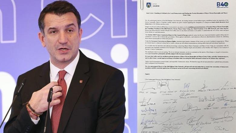 Rrjeti B40 alarmon për demokracinë vendore, kërkon fundin e paraburgimit për İmamoğlu dhe Veliaj Rrjeti B40 alarmon për demokracinë vendore, kërkon fundin e paraburgimit për İmamoğlu dhe Veliaj