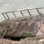 Shembet pothuajse totalisht një tjetër urë hekurudhore pranë aksit Elbasan–Librazhd