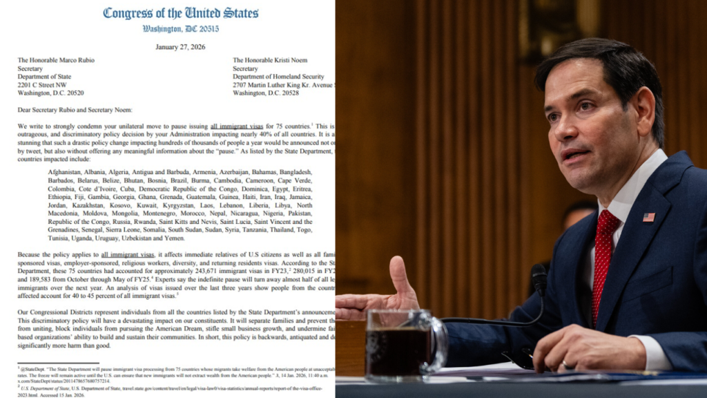 75 kongresmenë kundër pezullimit të vizave: Letër e ashpër drejtuar Rubios, kërkohet tërheqja e menjëhershme e vendimit