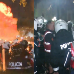 Katër efektivë policie të lënduar gjatë protestës, djegie nga molotovët para Kryeministrisë dhe Kuvendit