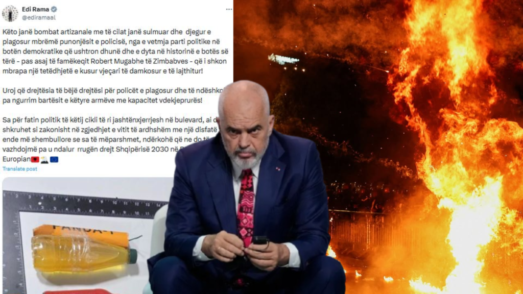 Rama pas protestës: Të ndëshkohen autorët e sulmit me molotov ndaj policisë, PD ushtron dhunë