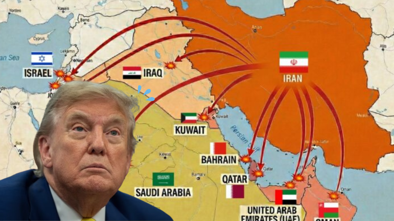 Trump: Sulmet iraniane ndaj vendeve të Gjirit ishin surpriza më e madhe e operacionit