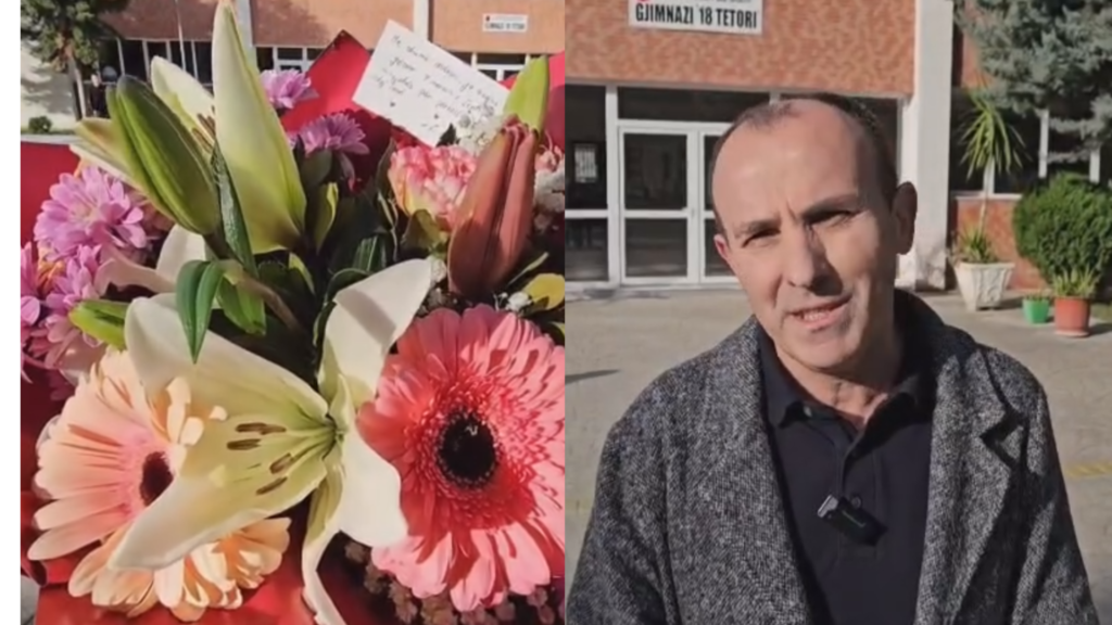 Drejtori i gjimnazit “18 Tetori” në Lushnjë, Leonard Greku, uron mësuesit në 7 Mars dhe kujton rëndësinë historike të kësaj dite për arsimin shqiptar. Drejtori i gjimnazit “18 Tetori” në Lushnjë, Leonard Greku, uron mësuesit në 7 Mars dhe kujton rëndësinë historike të kësaj dite për arsimin shqiptar.