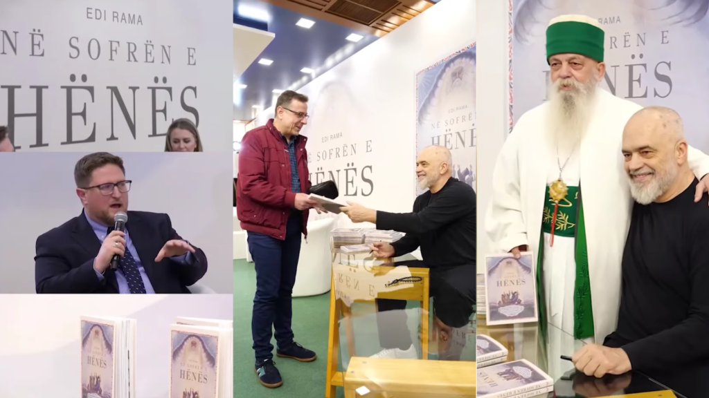 Rama nxjerr librin “Në sofrën e hënës”, ndan pamje nga promovimi Rama nxjerr librin “Në sofrën e hënës”, ndan pamje nga promovimi