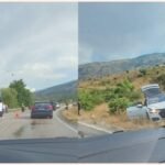 Aksident në aksin Gjirokastër-Tepelenë, mikrobusi i turistëve përplaset me një makinë, plagosen dy persona