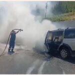 Ishte në lëvizje, shkrumbohet makina në Llogara
