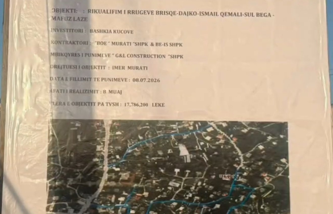 Kryebashkiaku Kreshnik Hajdari inspekton nisjen e punimeve për rikualifikimin e rrugëve në lagjen “11 Janari”.