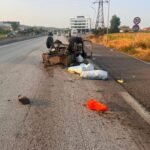 Aksident i rëndë në afërsi të rrethrrotullimit të Çermës, furgoni godet mjetin bujqësor