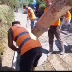 Rruga e Hileve, në Njësinë Administrative Kolonjë, po shtrohet me beton.