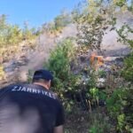 Flakët përfshijnë Malin e Vinës në Gramsh