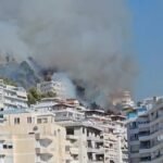 SARANDË – ZJARR I FUQISHËM NË QAFË GJASHTË.