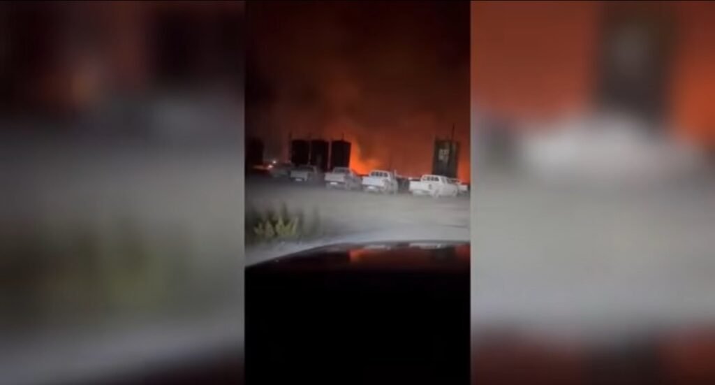 Një zjarr ka rënë mbrëmjen e djeshme në zonën naftëmbajtëse të Marinzës