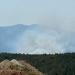 Një zjarr i përmasave të mëdha ka përfshirë zonën e Kalivacit në Lezhë, duke rrezikuar zonën e banuar.