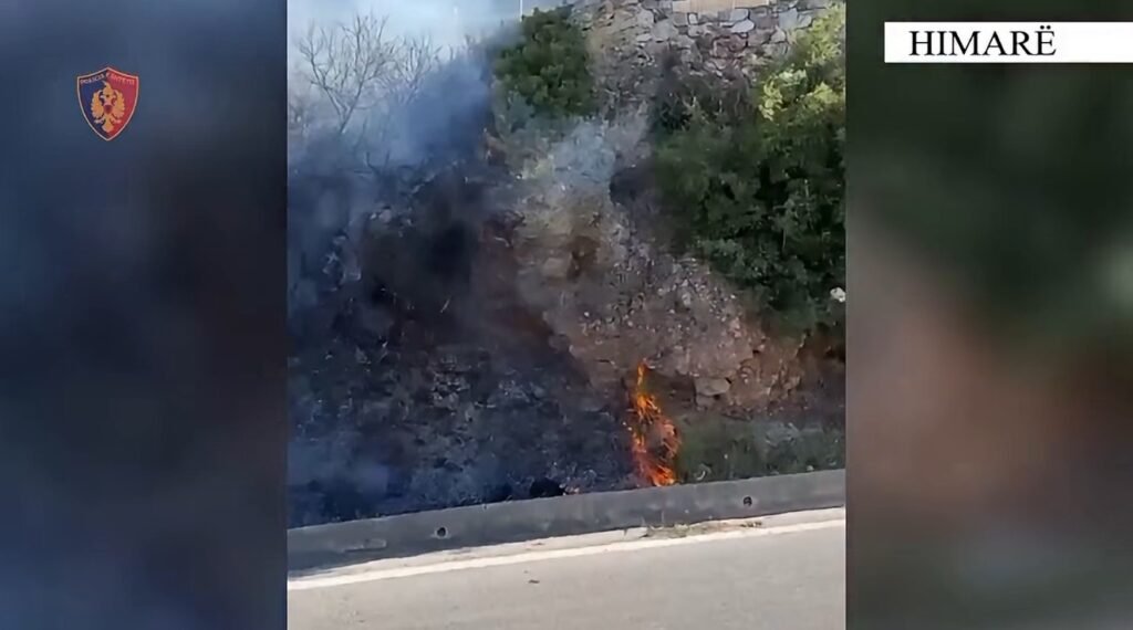 Himarë/Kapet në flagrancë pranë vatrave të zjarrit që dyshohet se ndezi, vihet në pranga 52-vjeçari.