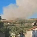 Zjarr i fuqishëm në Kreshpan, në rrezik pylli me pisha